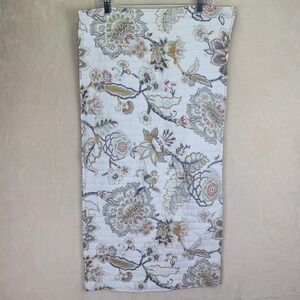 Bee & Willow Home Quilted Floral Pillow Sham King Size Cottagecore Gray